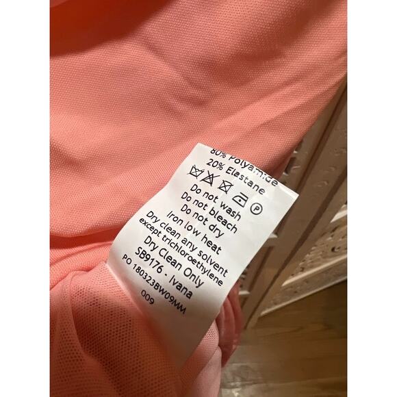 House of CB Ivana Apricot Gathered Asymmetric Maxi Dress Size S Small - Picture 9 of 10